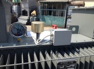 temperature guage on an OTDS distribution transformer