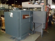 transformer package substation with HV switch and LV connections